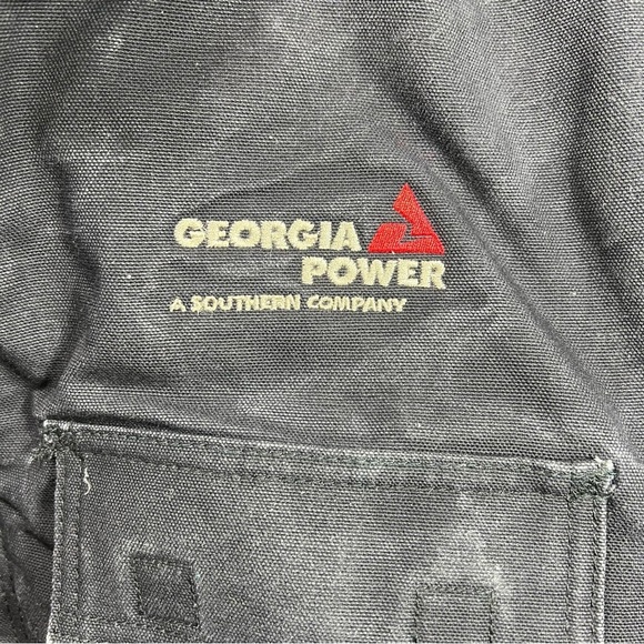 Carhartt | Canvas Duck Quilt Lined Chore Barn Work Coat Navy Fire Resistant | L - Picture 6 of 15